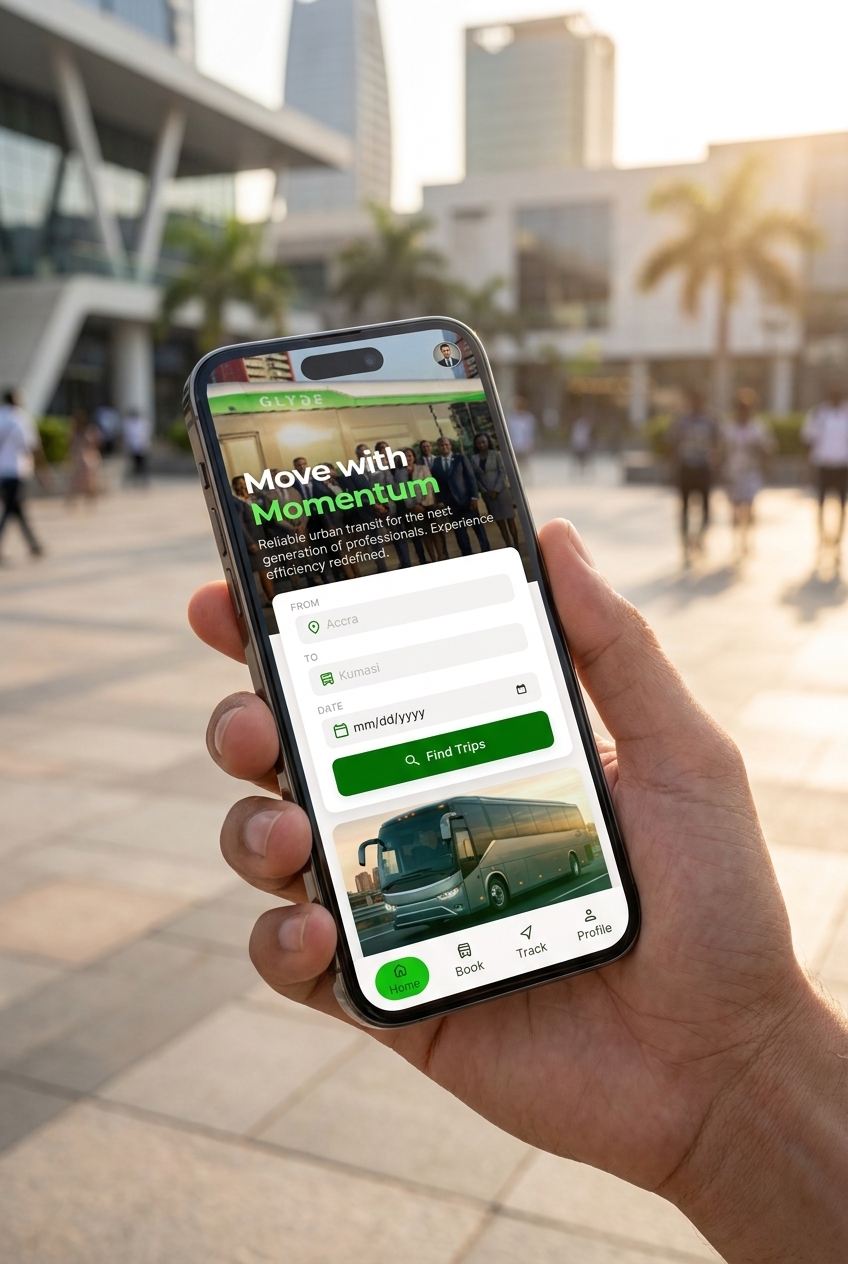 GLYDE App Mockup