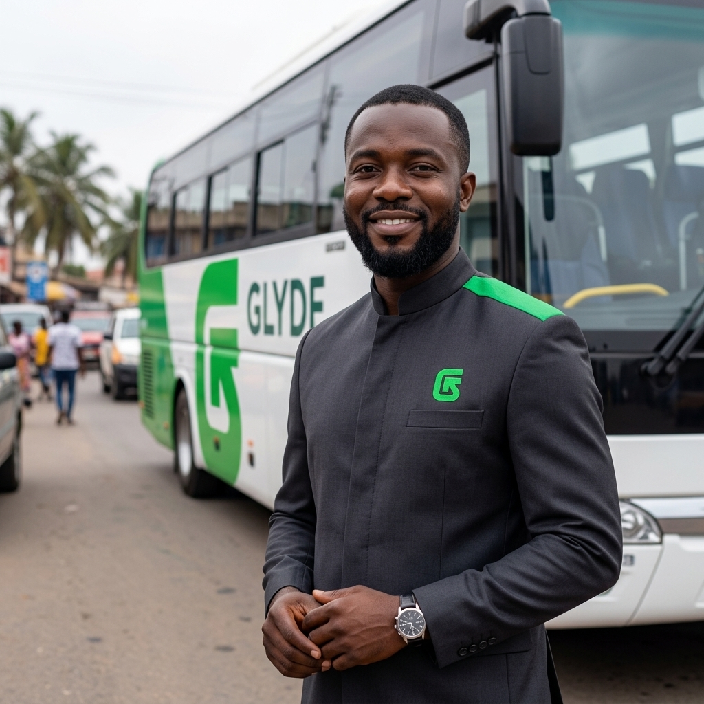 Driver welcoming passenger